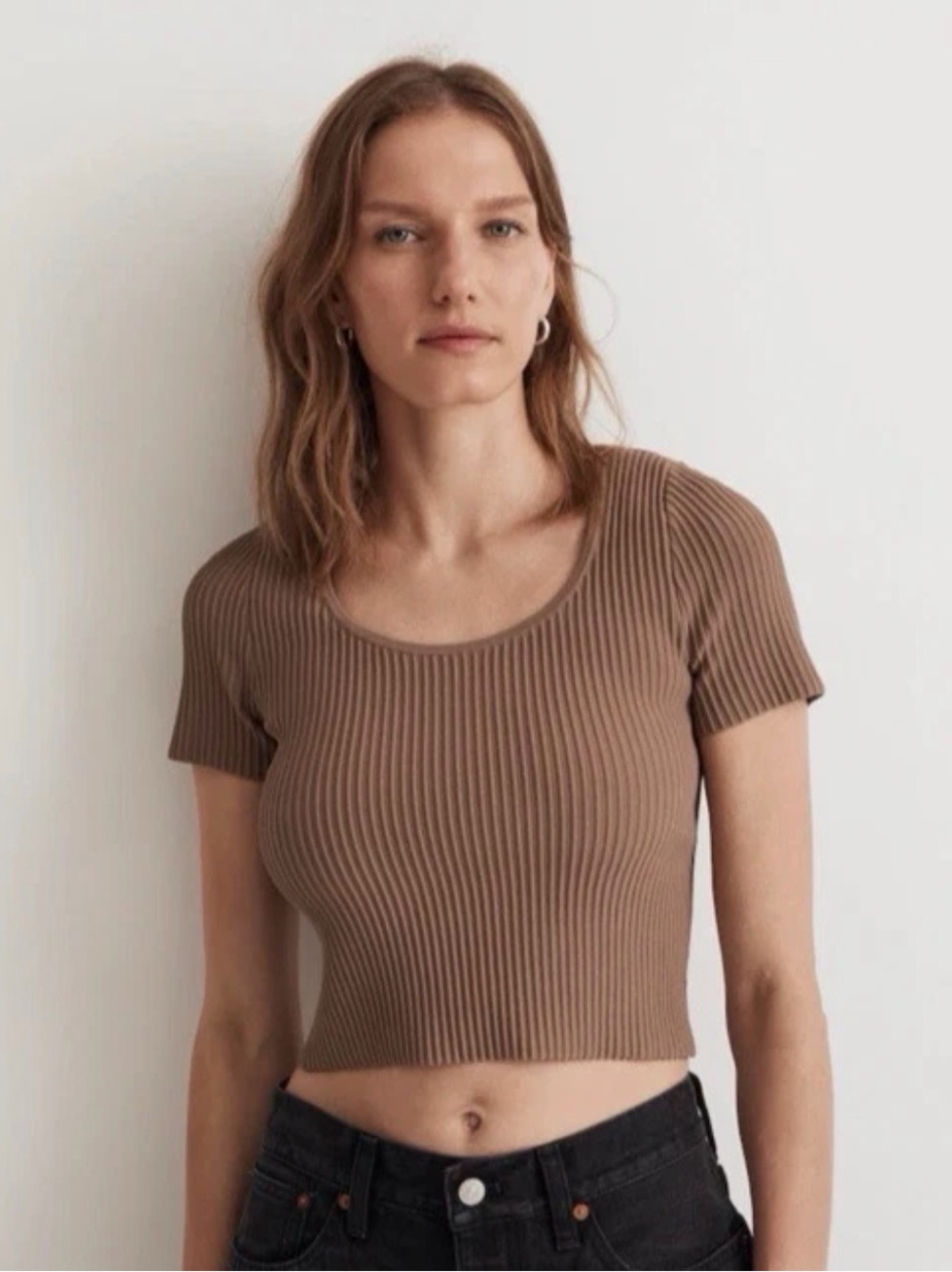 Madewell Ottoman Rib Crop Top